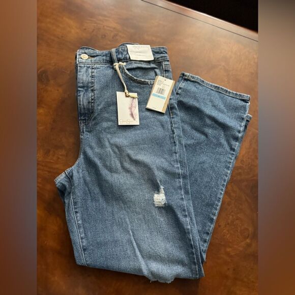 Jessica Simpson Womens Spotlight Denim Straight Leg Jeans Size 31 On the Run - Picture 3 of 14